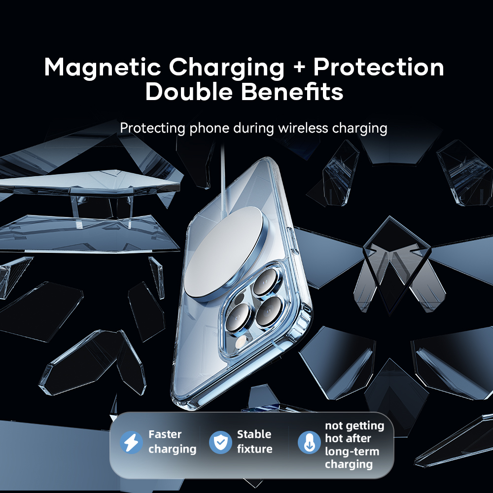 REGO Communication Sdn Bhd - Rock Space | Apple iPhone 13/iPhone 13 Pro/iPhone 13 Pro/iPhone 13 Pro Max ROCK Magnet Pure Series Case