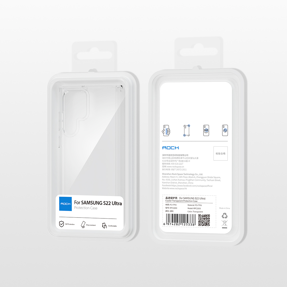 REGO Communication Sdn Bhd - Rock Space | Samsung Galaxy S22/Galaxy S22+/Galaxy S22 Ultra ROCK Crystal Transparent Protection Case