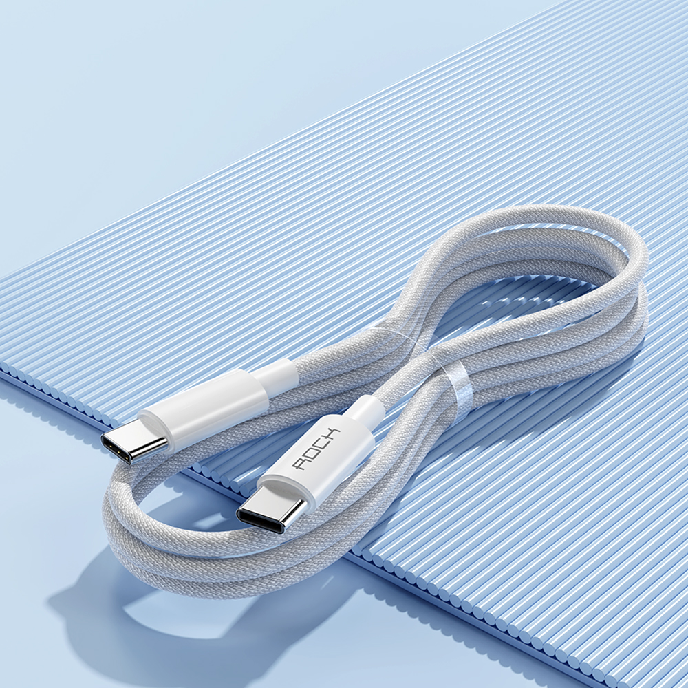 REGO Communication Sdn Bhd - Rock Space | ROCK R6 Type C To C 100W PD Fast Charge Cable 