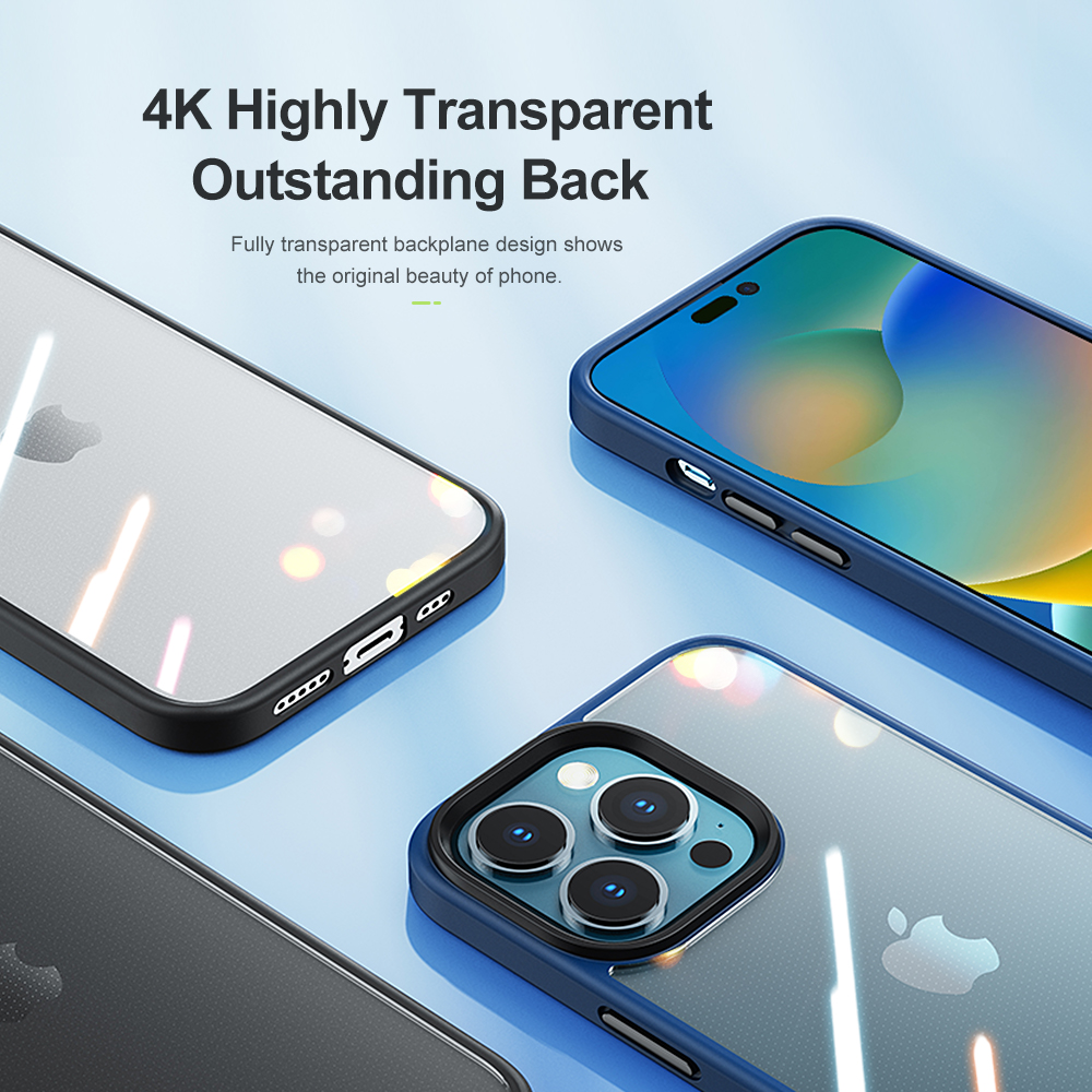 REGO Communication Sdn Bhd - Rock Space | iPhone 14/iPhone 14 Plus/iPhone 14 Pro/iPhone 14 Pro Max ROCK Guard Transparent Protection Case