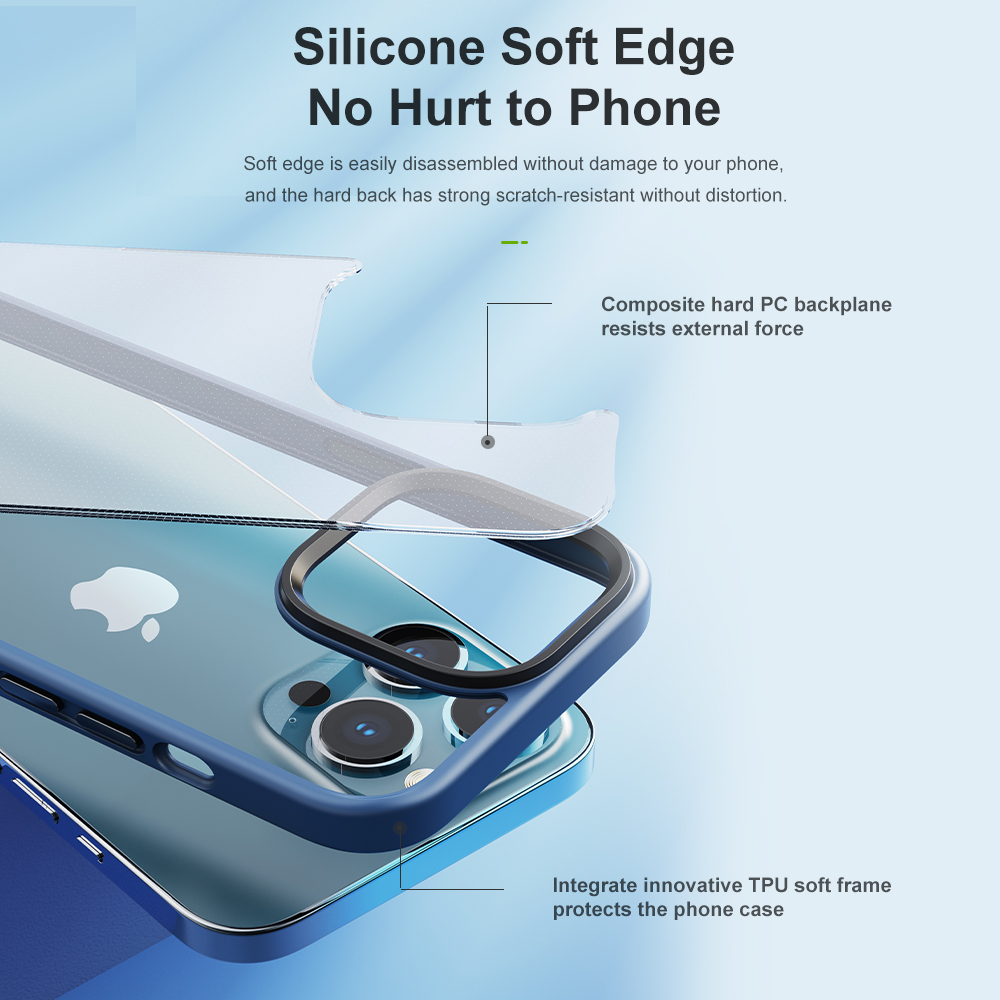 REGO Communication Sdn Bhd - Rock Space | iPhone 14/iPhone 14 Plus/iPhone 14 Pro/iPhone 14 Pro Max ROCK Guard Transparent Protection Case