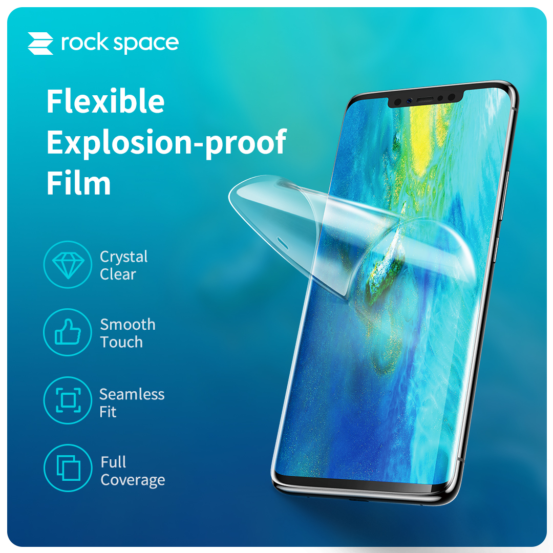 REGO Communication Sdn Bhd - Rock Space | HD Clear Screen Protector Support All Models | Flat & Curved Screen (Front)