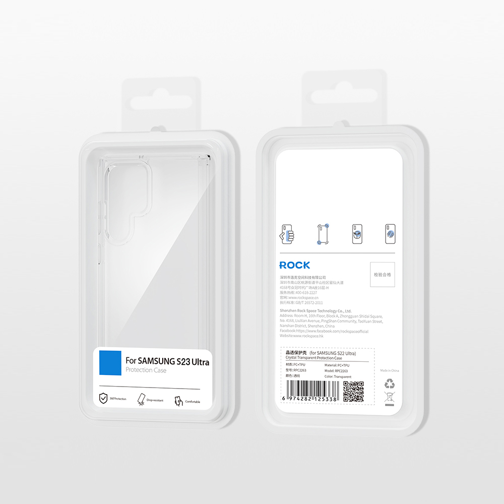 REGO Communication Sdn Bhd - Rock Space |  Samsung Galaxy S23/Galaxy S23+/Galaxy S23 Ultra ROCK Crystal Transparent Protection Case
