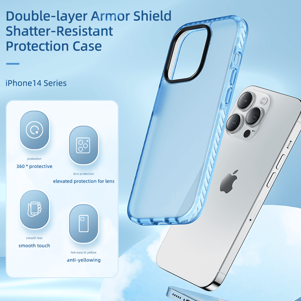 iPhone 14/iPhone 14 Plus/iPhone14 Pro/iPhone14 Pro Max ROCK Dual-Layer Armor Shield Case