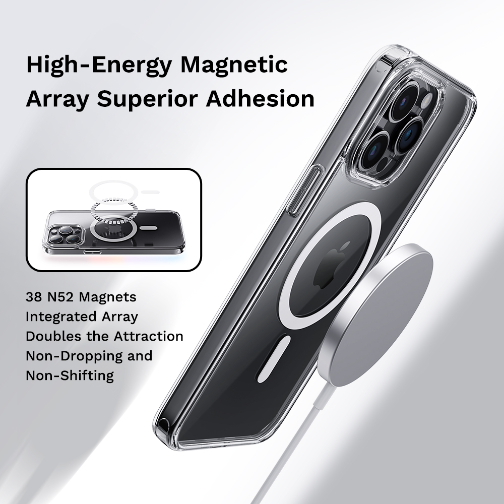 REGO Communication Sdn Bhd - Rock Space | iPhone 15/iPhone 15 Plus/iPhone 15 Pro/iPhone 15 Pro Max ROCK Crystal Magnetic Protection Case