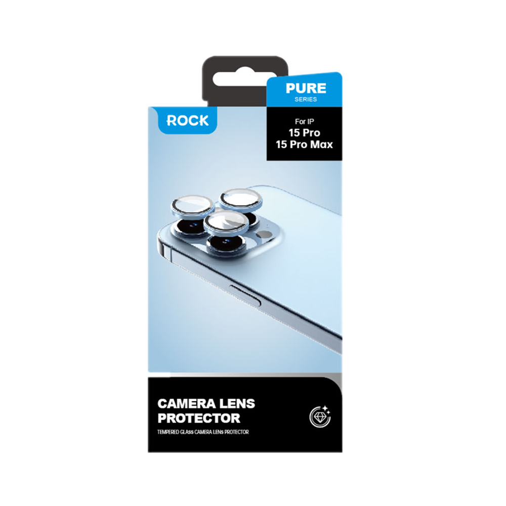 REGO Communication Sdn Bhd - Rock Space | ROCK Camera Lens For iPhone 15 & iPhone 15 Plus Tempered Glass Protector
