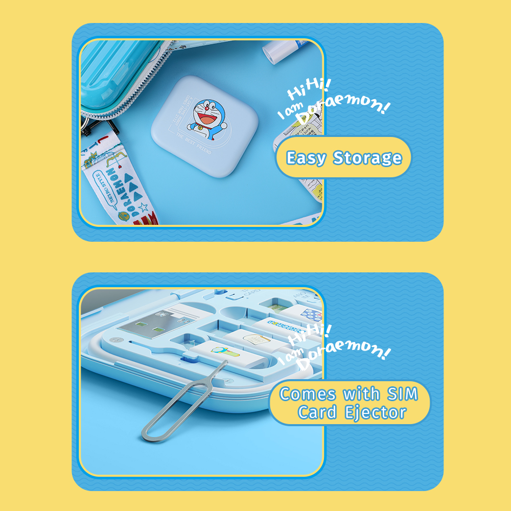 REGO Communication Sdn Bhd - Rock Space | ROCK Doraemon Multifunctional Charging Cable Set Storage Box