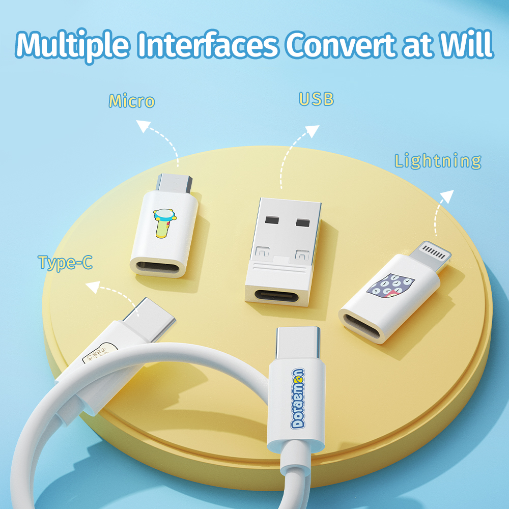 REGO Communication Sdn Bhd - Rock Space | ROCK Doraemon Multifunctional Charging Cable Set Storage Box