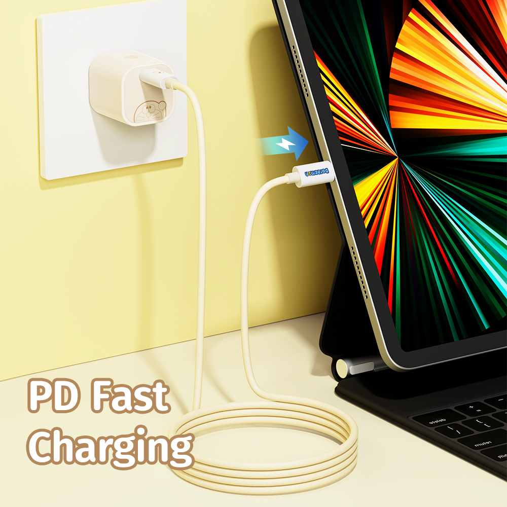 REGO Communication Sdn Bhd - Rock Space | ROCK Doraemon USB Type C Lightning Fast Charge Cable