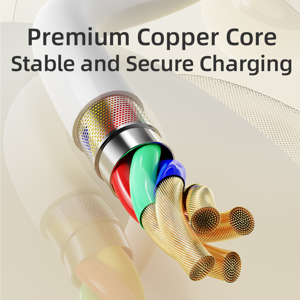 REGO Communication Sdn Bhd - Rock Space | ROCK P8 Basic series USB A-L & A-C Charging Cable 