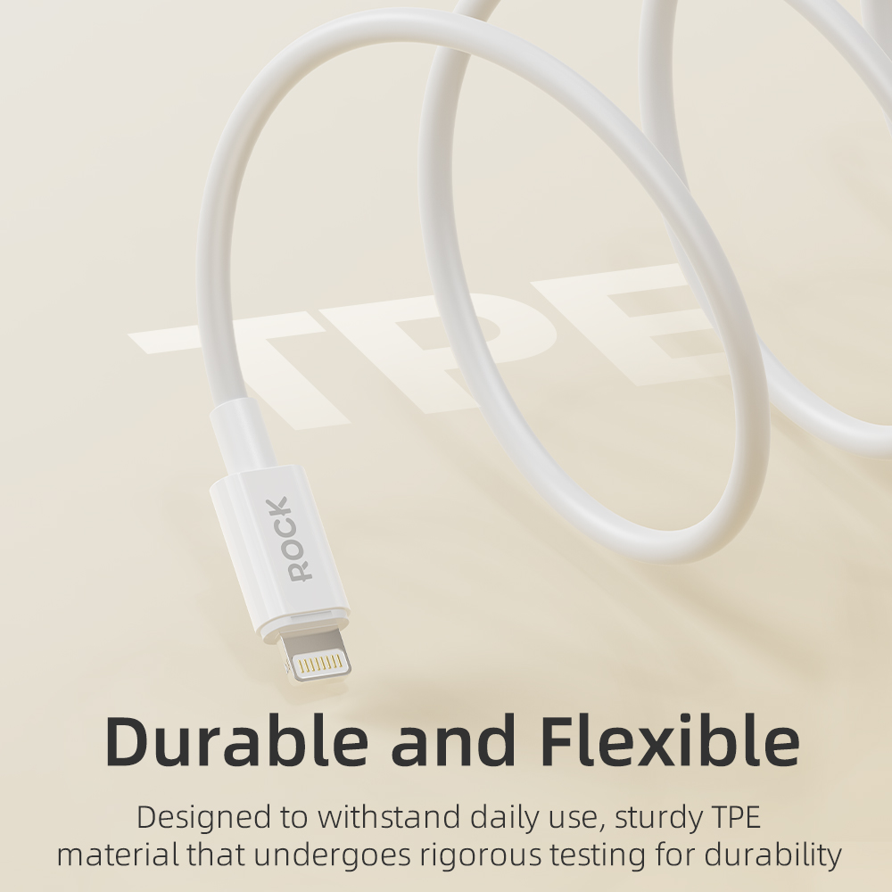 REGO Communication Sdn Bhd - Rock Space | ROCK P8 Basic series USB A-L & A-C Charging Cable 