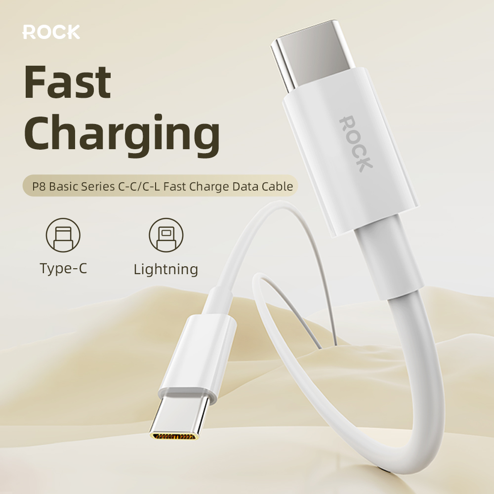ROCK P8 Basic series Type C to C Charging Cable