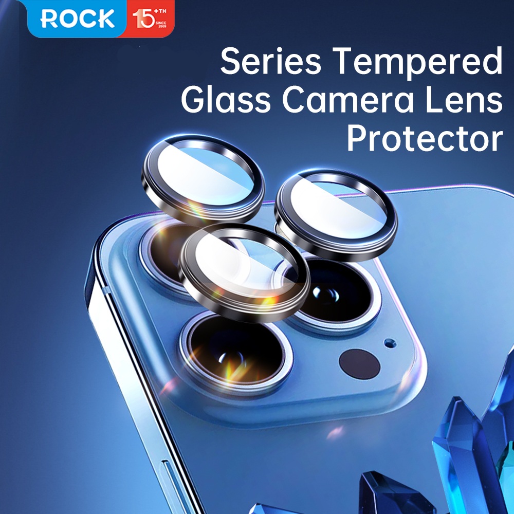 iPhone 16 & iPhone 16 Plus ROCK Pure Series Camera Lens 9H Tempered Glass Protector