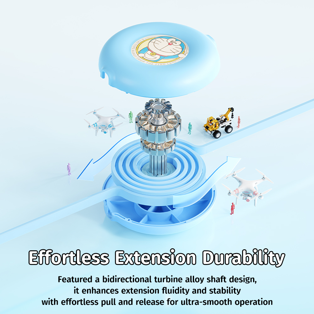 REGO Communication Sdn Bhd - Rock Space | ROCK Doraemon G16 3 in 1 Flexible Retractable Data Cable