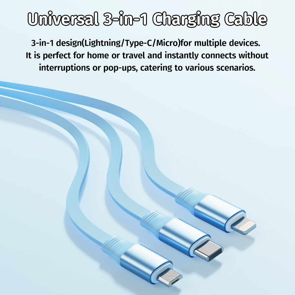 REGO Communication Sdn Bhd - Rock Space | ROCK Doraemon G16 3 in 1 Flexible Retractable Data Cable