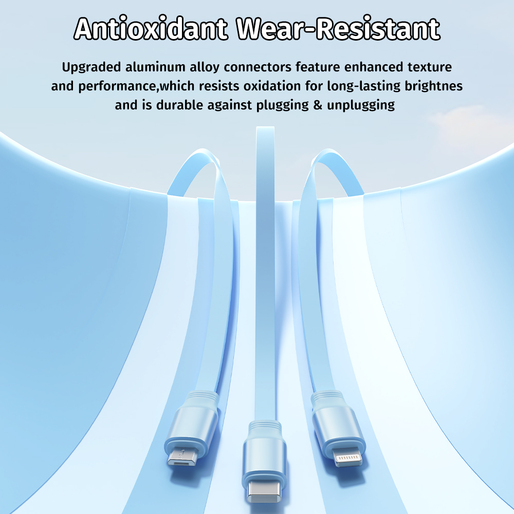 REGO Communication Sdn Bhd - Rock Space | ROCK Doraemon G16 3 in 1 Flexible Retractable Data Cable
