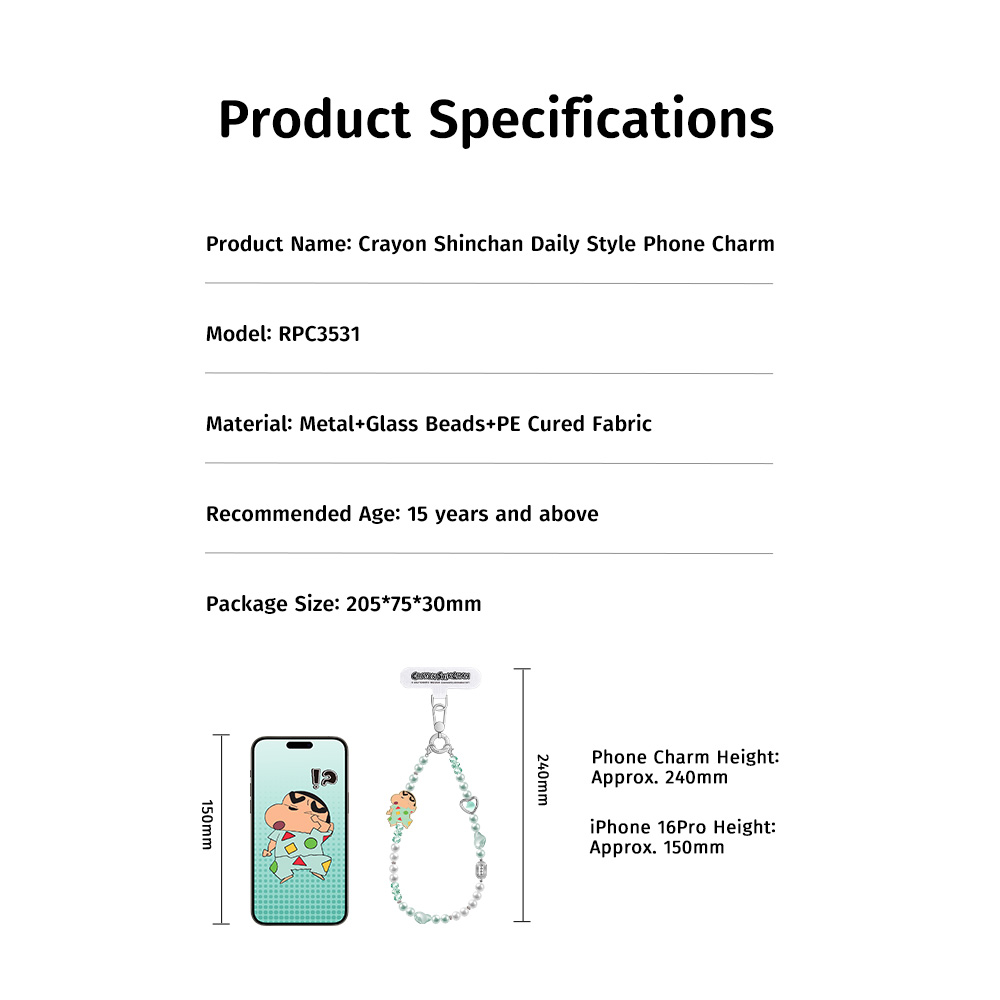 REGO Communication Sdn Bhd - Rock Space | ROCK Crayon ShinChan Daily Style Phone Charm