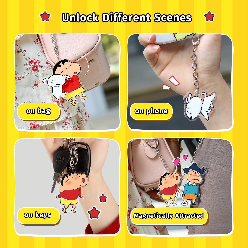 REGO Communication Sdn Bhd - Rock Space | ROCK Crayon ShinChan Acrylic Key Chain Blind Box