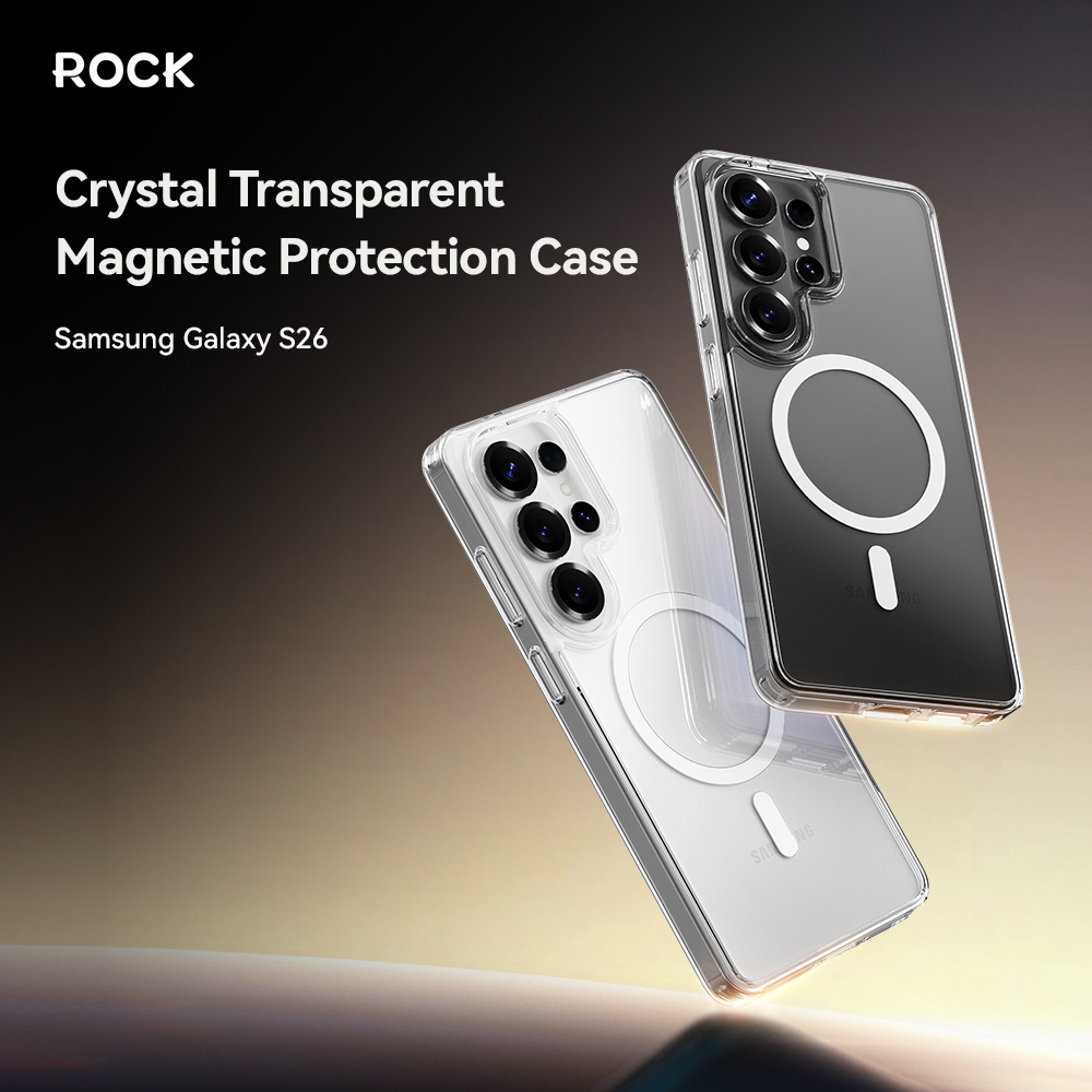 Samsung S26 series Crystal Transparent Magnetic Protection Case